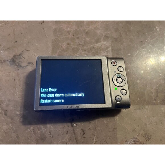 Canon PowerShot A4000 IS HD 16.0MP Digital Camera Silver For PARTS Lens Error - Picture 3 of 8